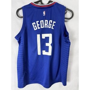 Fanatics Los Angeles Clippers Paul George NBA Basketball Jersey Youth M Blue